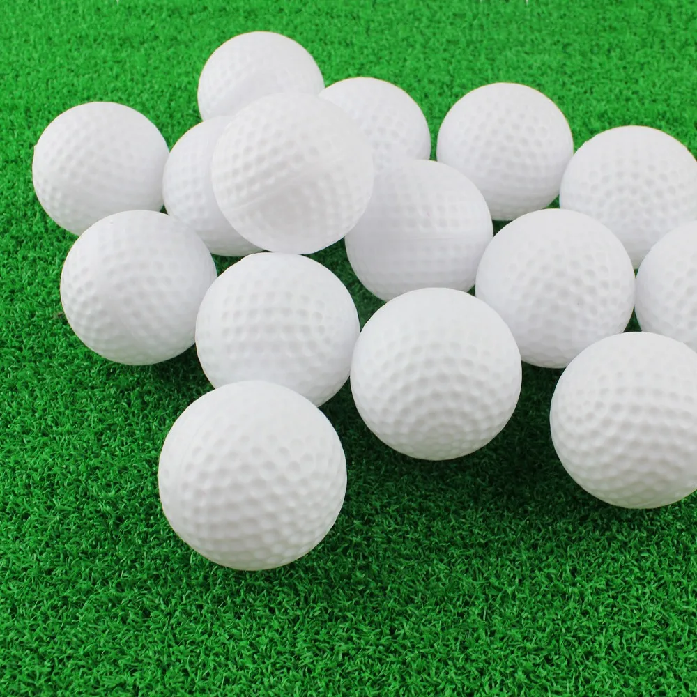 10PCS PE Indoor Golf Practice Ball Nonporous Multiple Colour Pet Toy Ball Elastic Lightweight Golf Training Foam Ball Outdoor