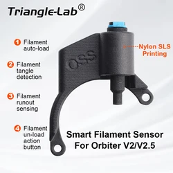 Trianglelab-Sensor de filamento Orbiter V3.0, Compatible con impresora 3D extrusora Orbiter V1.5 V1.0 y orbiter V2.0 V2.5 para DDE