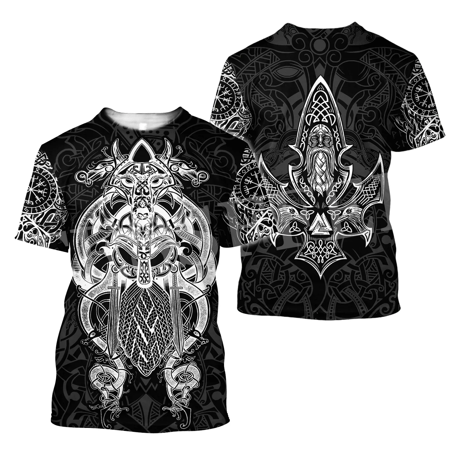 

NewFashion Wolf Fenrir Odin Nordic Warrior Mythology Harajuku 3DPrint Summer Unisex Streetwear Short Sleeves Casual T-Shirts X1