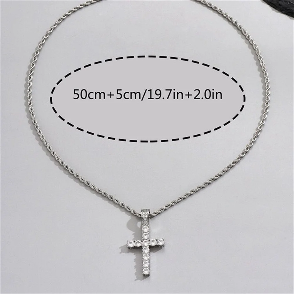 قلادة بدلاية مطلية بالفضة MAA-OE للرجال والنساء ، سلسلة كريستال ، موضة عتيقة ، مجوهرات بسيطة ، هدايا ، أحجار زركونيا مرصعة