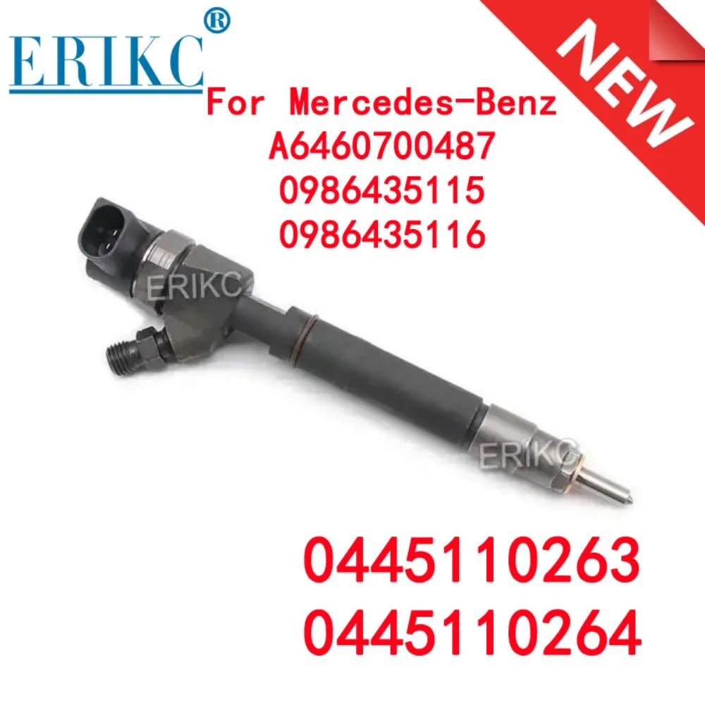 

0445110263 0445110264 A6460700487 Common Rail Diesel Injector 0 445 110 263 for Mercedes-Benz 6460700487 0 445 110 264