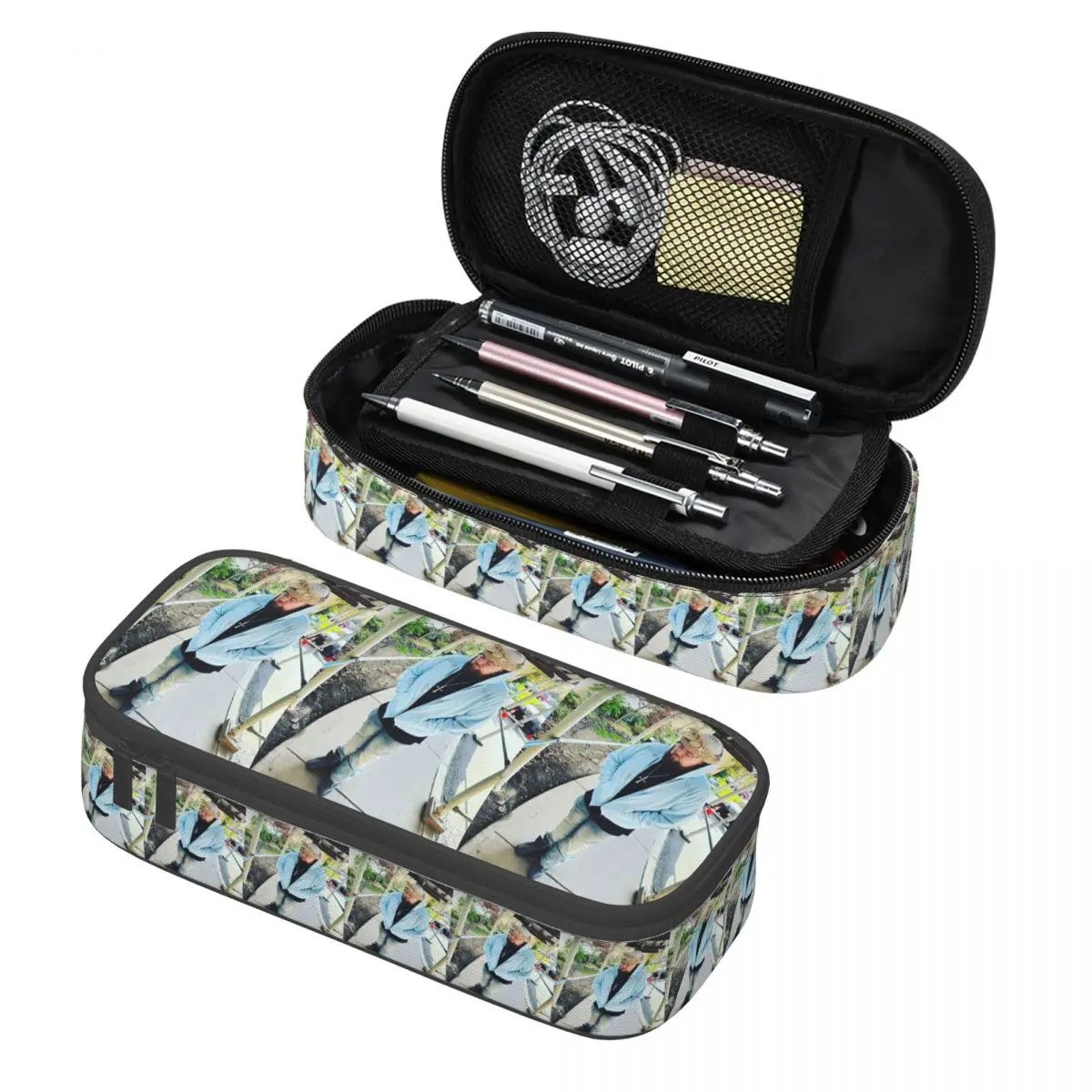 

Joeyy Singer Vocalist Music Rapper Pencil Cases Pen Holder Storage Stationery Supplies Large Storage Pen Box Pencil Bag Students