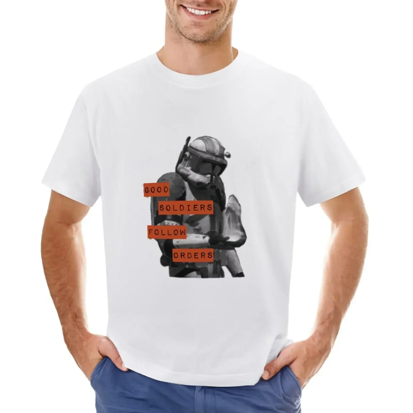 Good Soldiers Follow Orders - Commander Cody T-Shirt quick drying sweat t shirts for men graphic