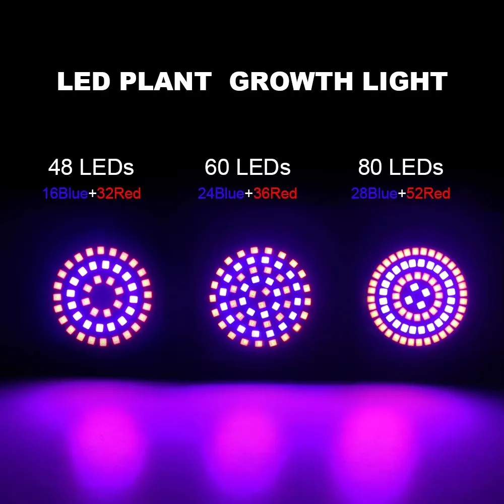 LED تنمو الطيف الكامل لمبة E27 E14 GU10 MR16 220 فولت الدفيئة المائية مصباح تنمو ضوء للنباتات الداخلية 230 فولت مصباح زهرة نباتي #1