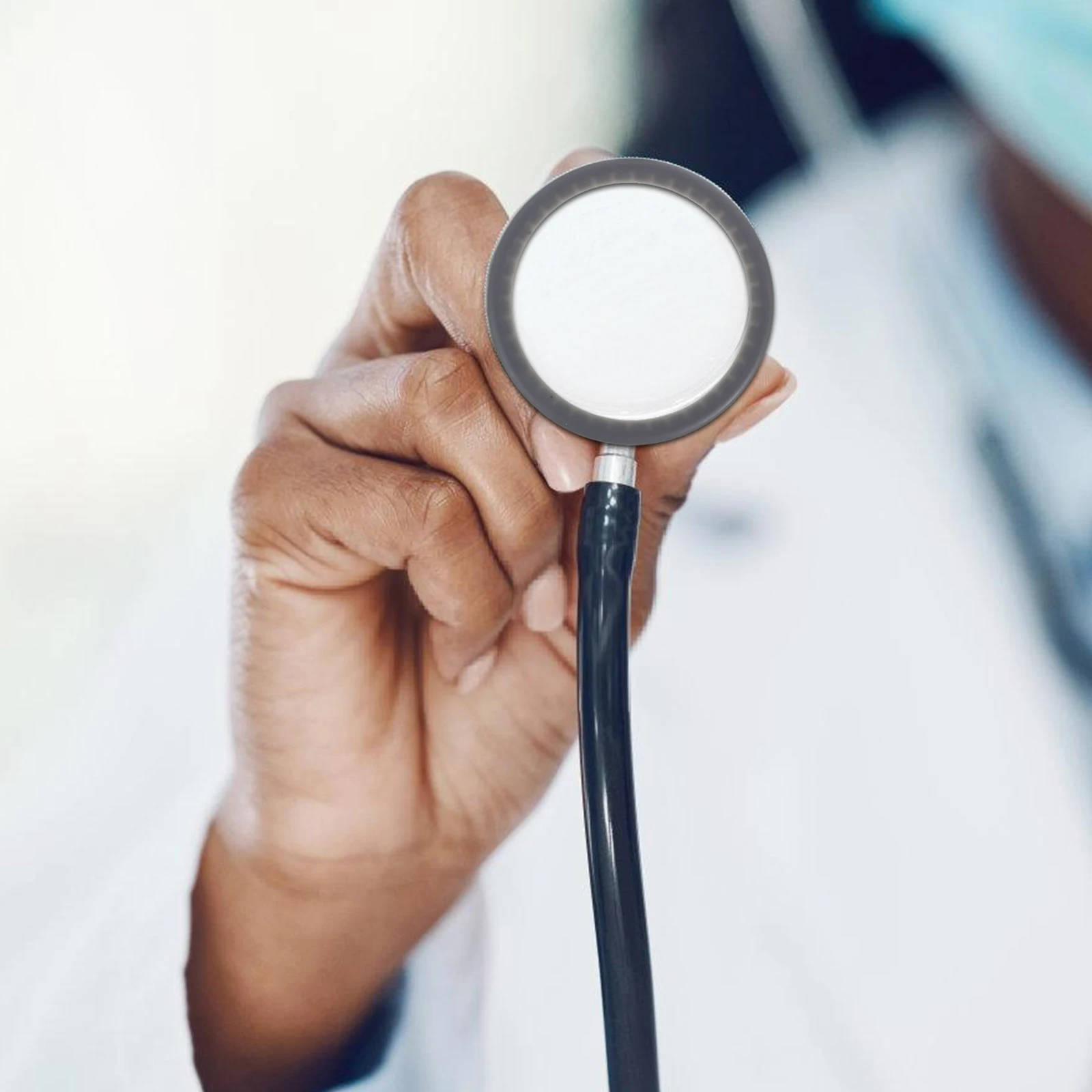 1 مجموعة سماعة الطبيب سدادة الأذن مجموعة غشاء ناعم غطاء جرس الحجاب الحاجز استبدال رمادي التدريس الطبي طقم اطفال الملحقات