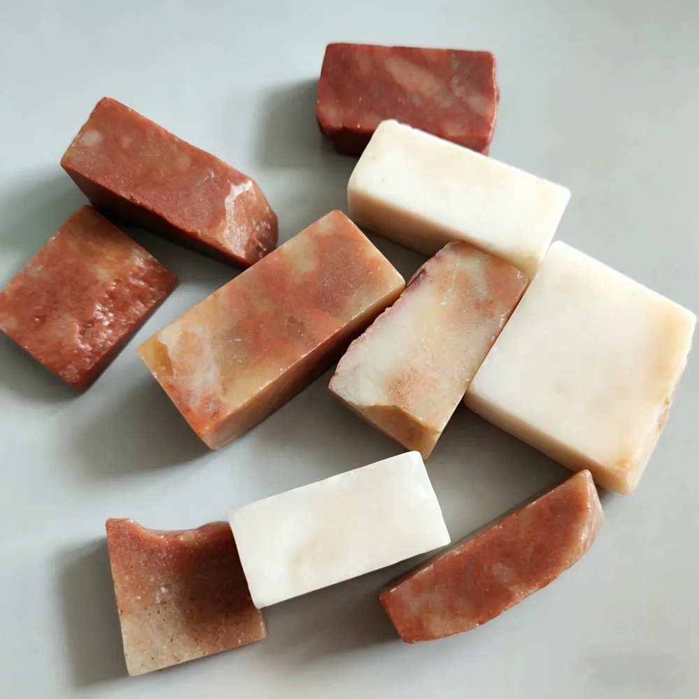 Sello de sello chino Natural para tallado de piedra, colección de muestras minerales, sello de sellado de letras de piedra para pintura, caligrafía,