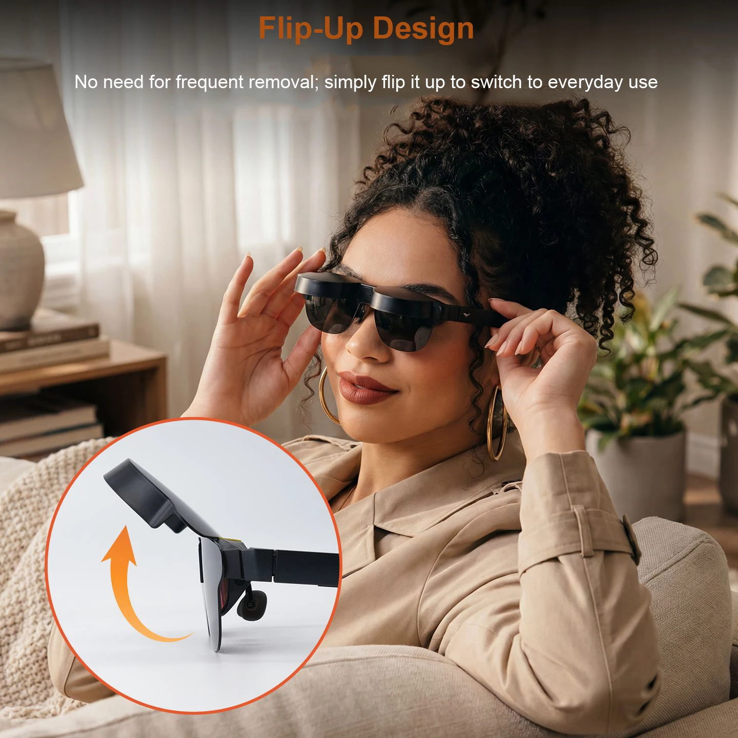 

Flip Up Light Shield Cover for RayNeo Air 3s Air 4 Air 3s Pro Air 4 Pro Only 11.4g Blocks Stray Light Enhances Immersion