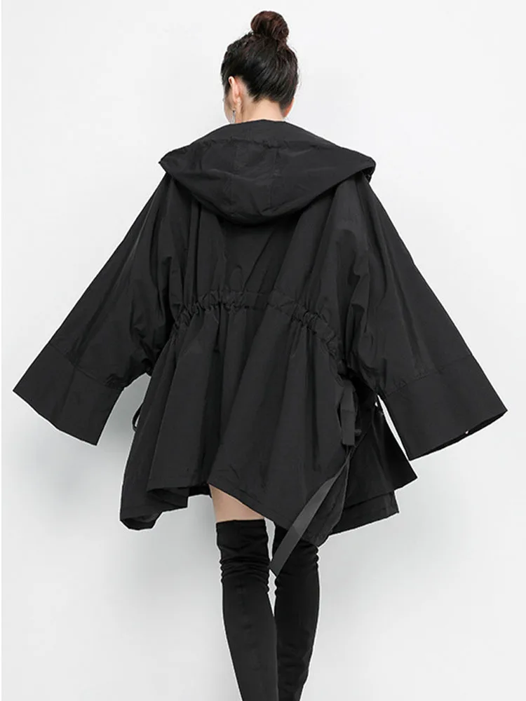 Max LuLu-Manteau Long à Capuche pour Femme, Streetwear Coréen, Coupe-Vent Respirant, Vêtements Décontractés, Mode Automne 2022