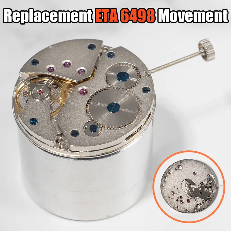 

New Watch Movement Replace For Seagull ST 6498 Hand-Winding Sports Watch Repair 17 Jewelry Sports Date Aat 6:00 PM Mechanical