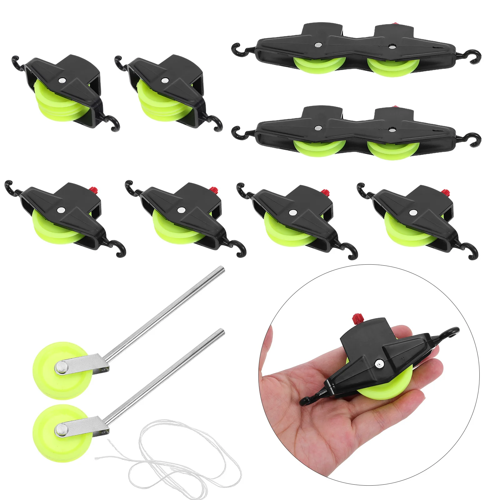 

1Set Adjustable Pulley Experiment Kit Student Lab Equipment Stem Physics Classroom Double Pulley Wheel Mechanics Learning Kit