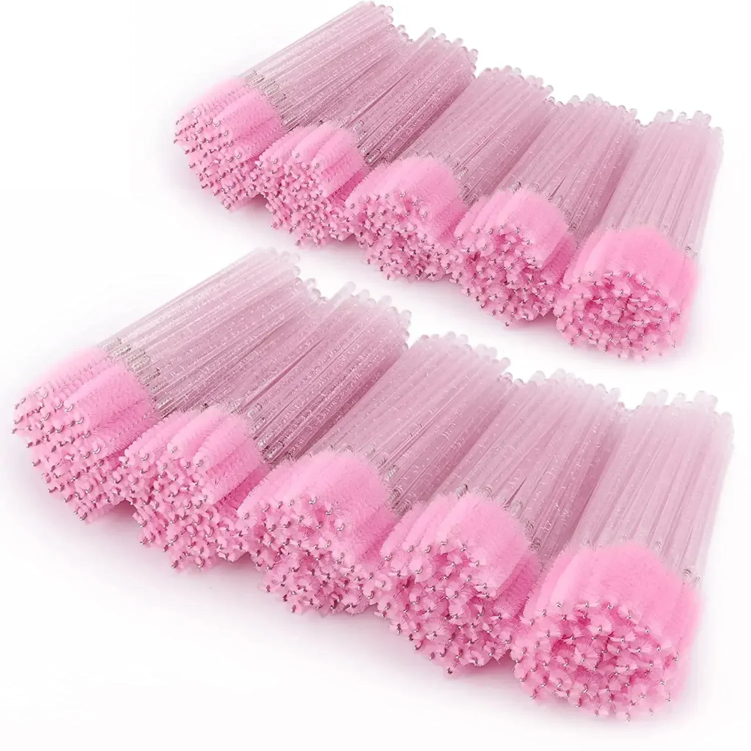 Hot Sale 1000pcs Crystal Handle Eyelash Brushes Makeup Brushes Cosmetic Disposable Mascara Wands Applicator Eye Lashes Makeup To