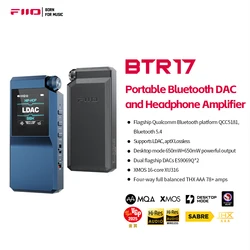 FiiO BTR17 Headphone Amp Bluetooth 5.4 Receiver with LDAC/aptX Lossless support,  Hi-Res Portable DAC 768K/32Bit DSD512