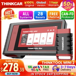 THINKCAR THINKTOOL MINI 2 Car Scanners Auto Diagnostic Tools Automotive Obd2 Scanner ECU Coding 28 Resets Full System Diagnosis