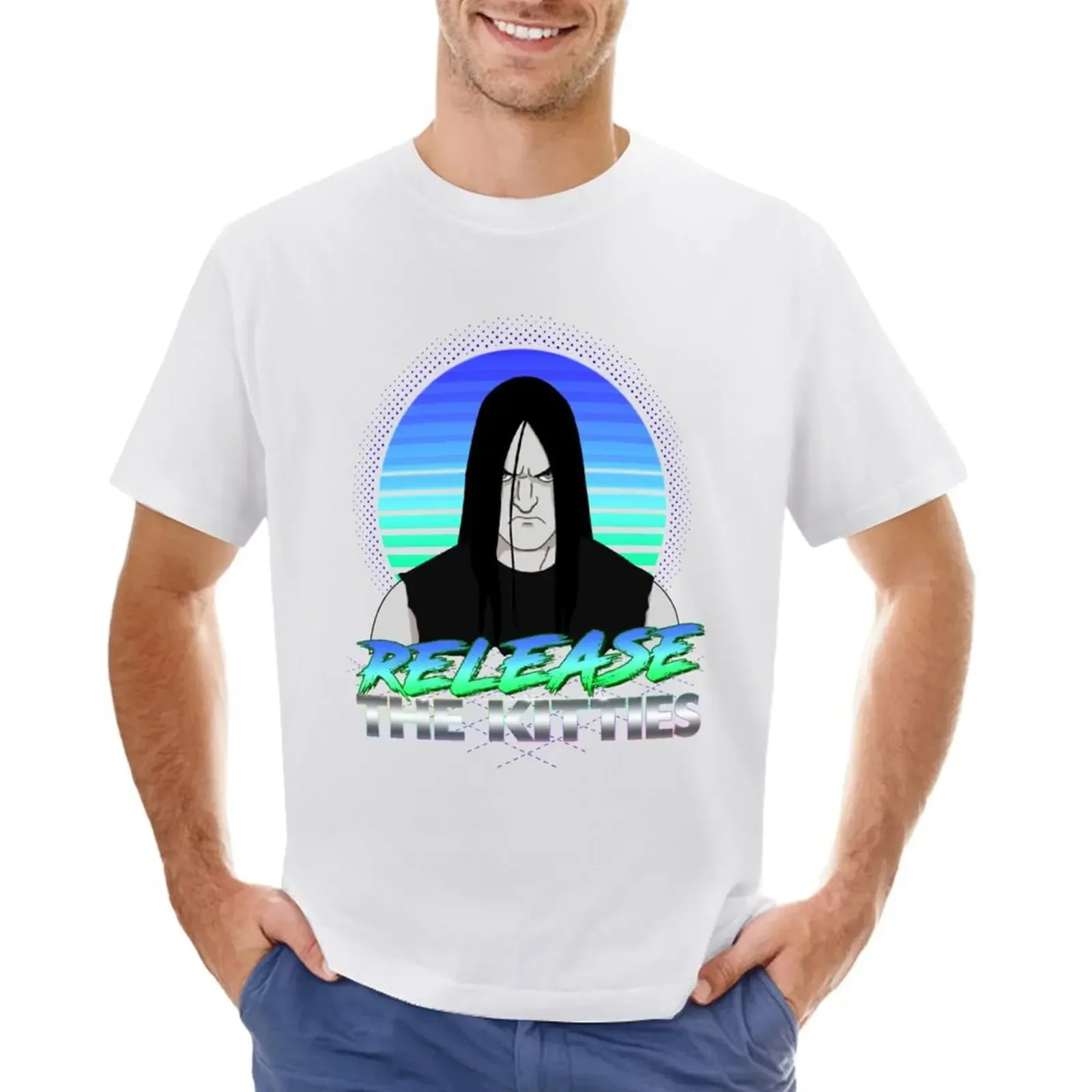 

Release The Kitties. T-shirt anime plus size tops oversized t shirts for men