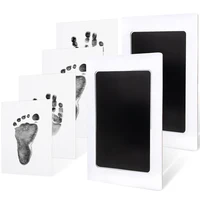 1 Set Newborn Baby DIY Hand And Footprint Kit Ink Pads Photo Frame Handprint Pet Souvenir Pet Paw Prints Souvenirs Gifts