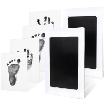 1 Set Newborn Baby DIY Hand And Footprint Kit Ink Pads Photo Frame Handprint Pet Souvenir Pet Paw Prints Souvenirs Gifts