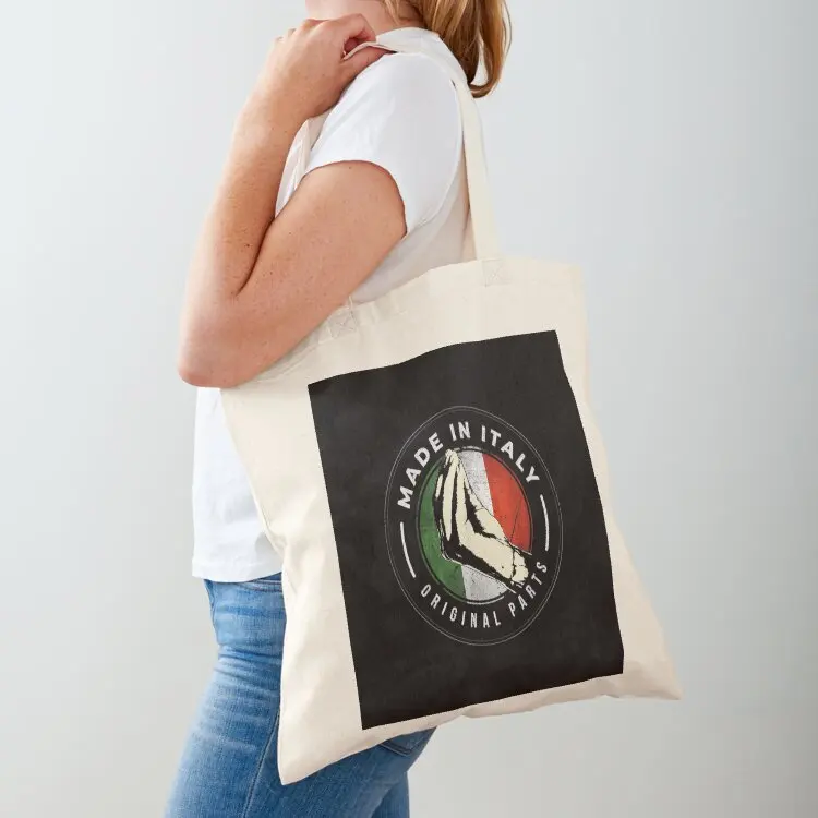 

Italian Hand Gesture with Italian Flag Tote Bag Canvas bag canvas bags Customizable tote bag women