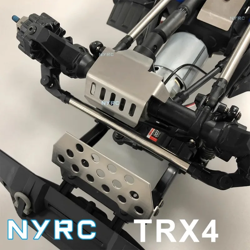 Rc Auto Metalen Beschermplaat Chassis Armor Asbeschermer Upgrade en Versterken Accessoires voor TRX4 Rock Crawler