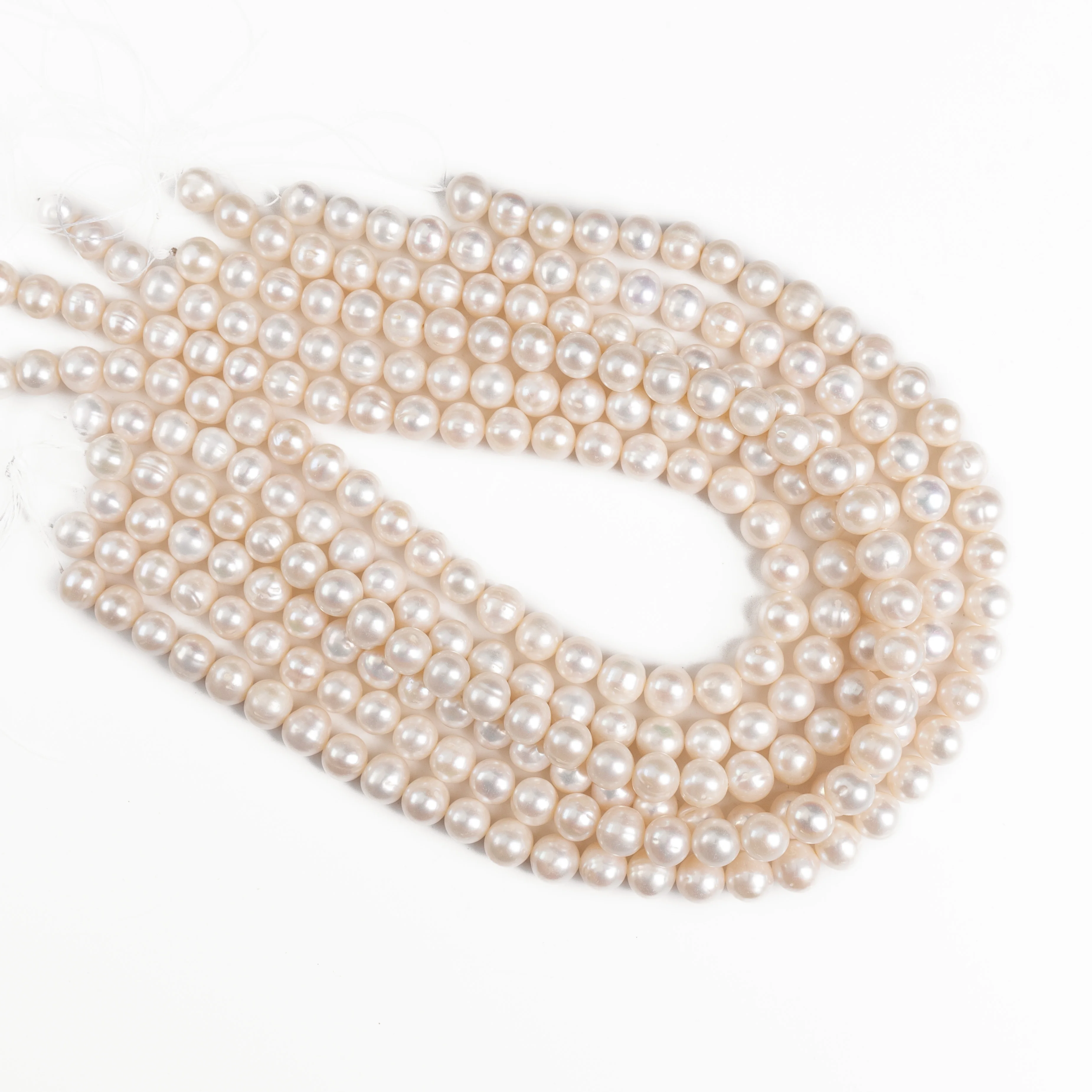 Natural Freshwater Pearl Beads Near Round  Shapes Loose Beaded For Jewelry Making DIY Necklace Charm Bracelet Accessorie