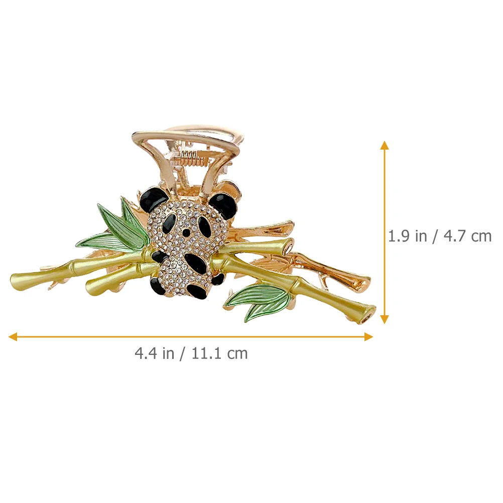 

Panda Hairpin Claw Clips Mini Small Cute Accessories Decorative Women Hair Rhinestone Alloy Thick Thin Hair Styling Tool