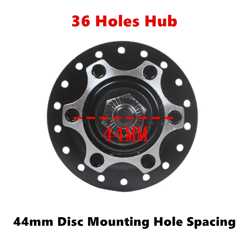 Bicycle Hubs Snow Bike 26x4.0 Ultra-wide Disc Brake Fit Rotary Flywheel 36 Holes Front and Rear Wheel High Carbon Steel