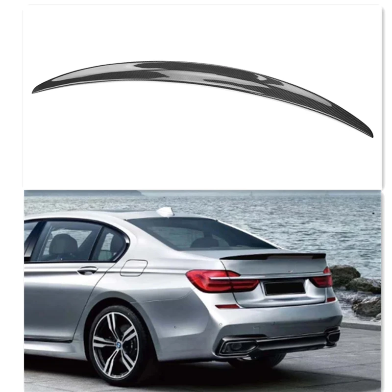 

FRP Racing Rear Trunk Spoiler Wing Paint Color Lip P Style for 7 Series Sedan 2016 2017 2018 2019 G11 G12 Car Spoiler