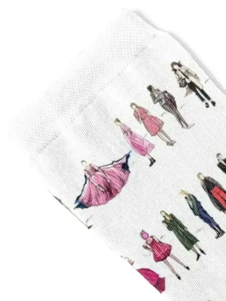 Killing Eve Villanelle looks de moda versión 8 Calcetines lindos con estampado Calcetines de hombre Mujer