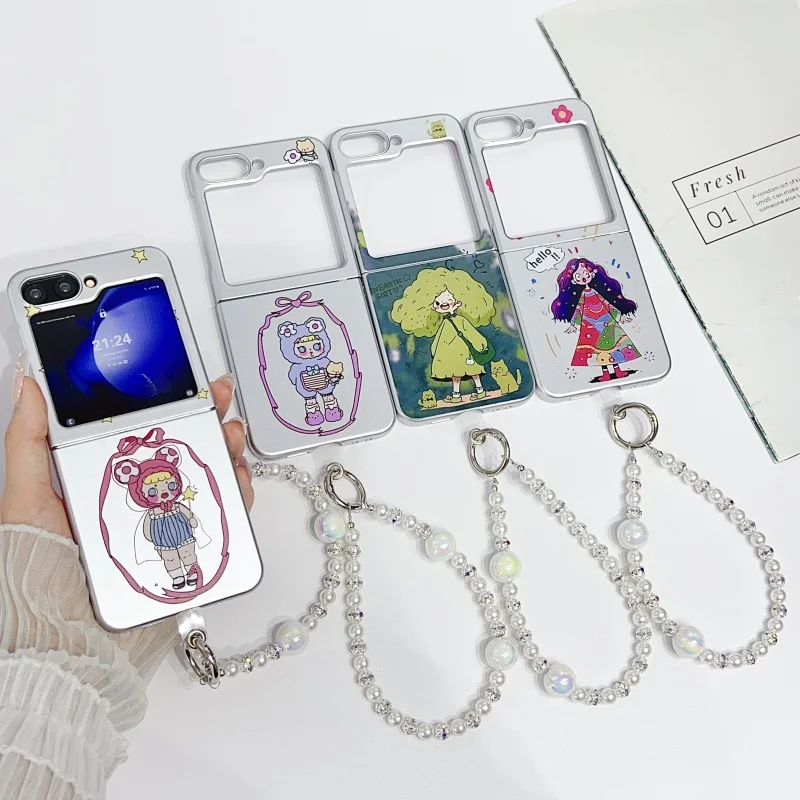 

Phone Case for SAMSUNG ZFLIP5 Fashion Patterned SAMSUNG ZFLIP5 Fashion Bracelet Phone Case
