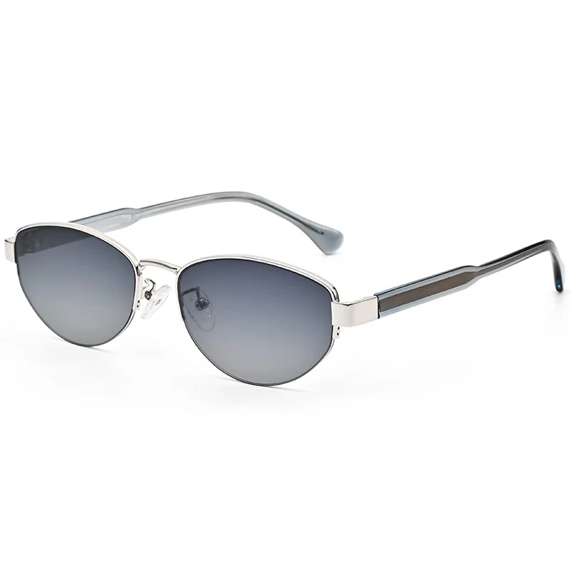 Old Money Vibe Retro Oval Sunglasses Women Metal Sun Glasses Men Outdoor Decorative Sunshade Eyewear Uv400 Luxury Brand Design
