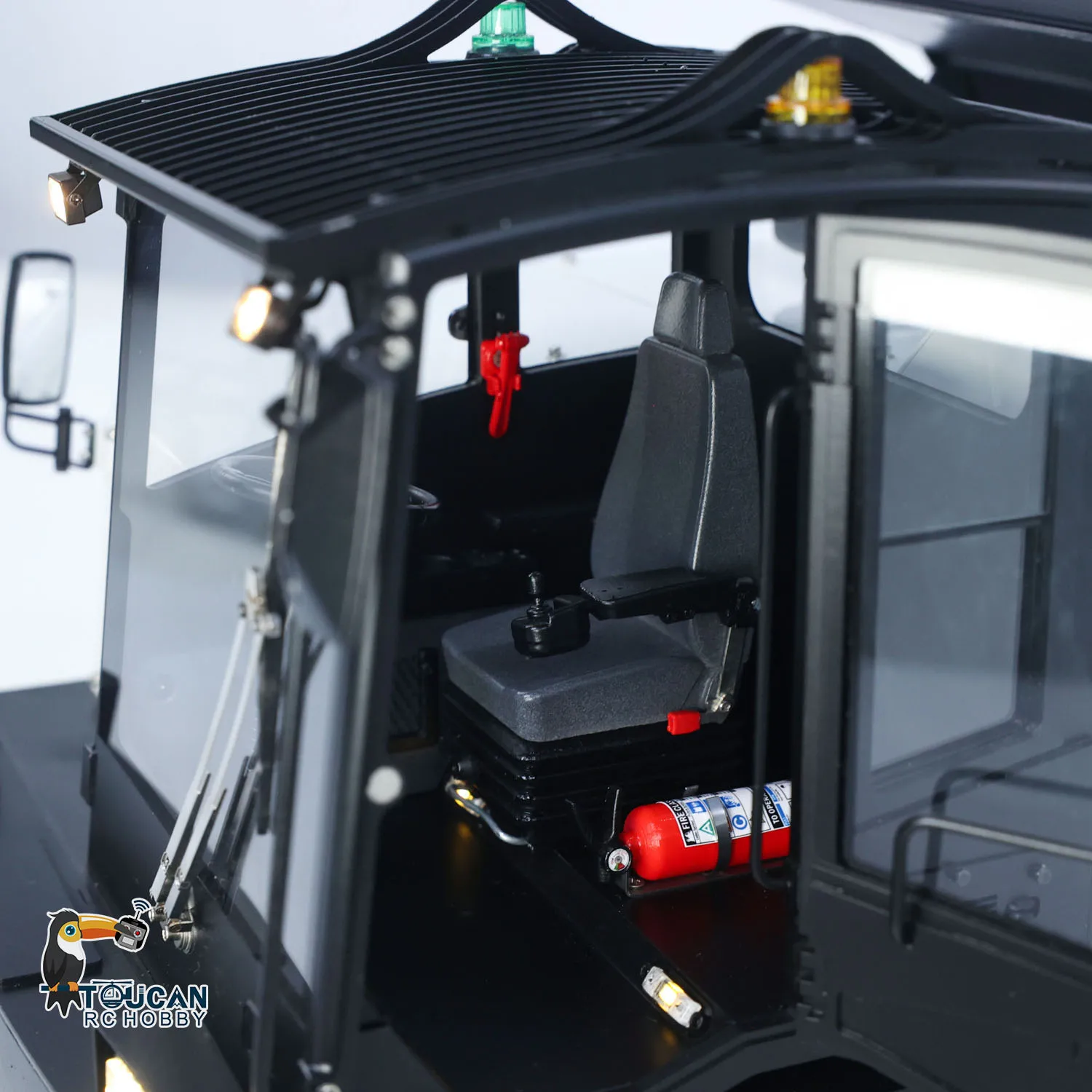 

Upgraded Super Frog T14R Panther RC Hydraulic Tracked Dumper 1/14 Remote Control Metal Tipper Truck Frsky X14 Radio Sound Light