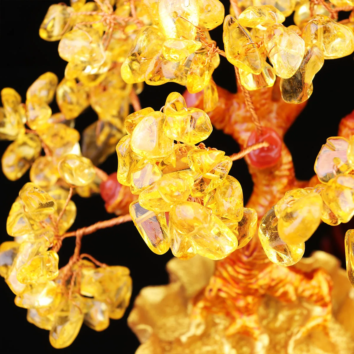 

Crystal Lucky Tree Ornaments Decoration Money Desktop Christmas Indoor Decorations