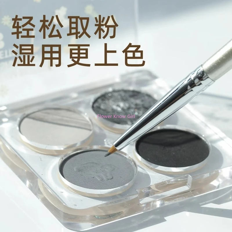 GuoXiaoniu eyeliner borstel fijne hoek eyeliner concealer borstel liggend zijderups ooglid om groef oogdetail make-up kwasten te scheuren