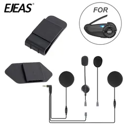 EJEAS Q7 New Mounting Clip Double-Sided Tape Base 2 In1 Earphone 3.5mm Headset for Quick7 Motorcycle Helmet Bluetooth Intercom