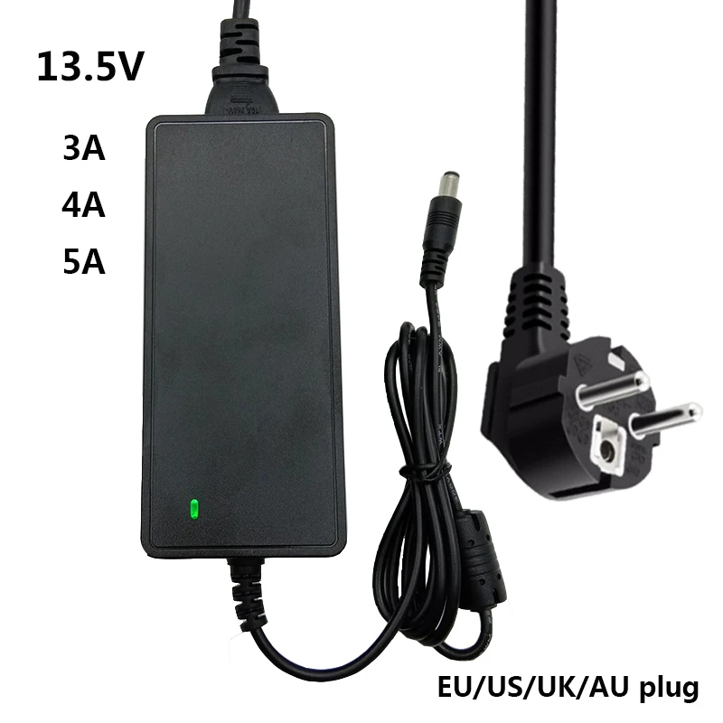 13.5V Power Adapter Supply Converter Switching 5.5*2.5mm 3A 4A 5A AC/DC Universal Adaptador 13.5 Volt UK AU EU US Adaptor