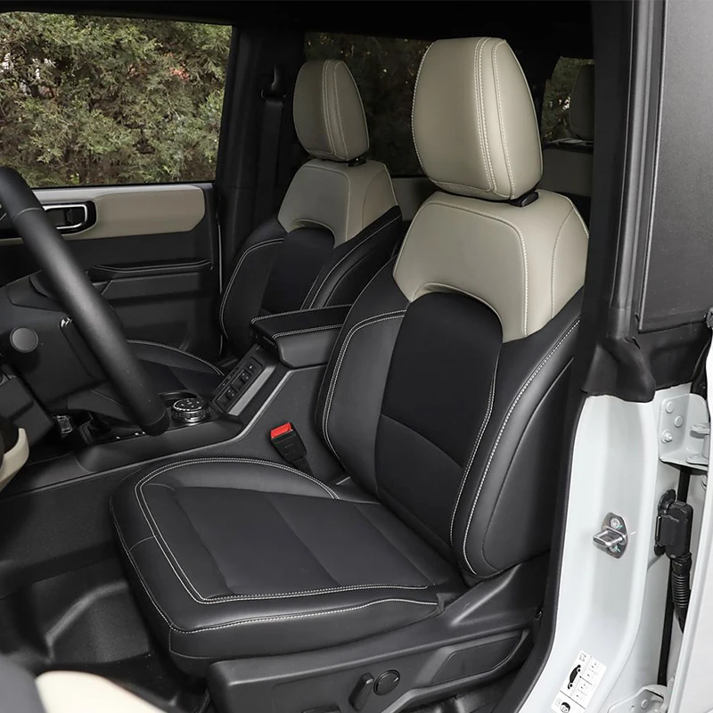 

Комплекты сидений на 2021 2022 2023 2024 2025 Ford Bronco, автомобильные аксессуары на заказ, чехлы на сиденья, 5 сидений, полный комплект из кожи наппа