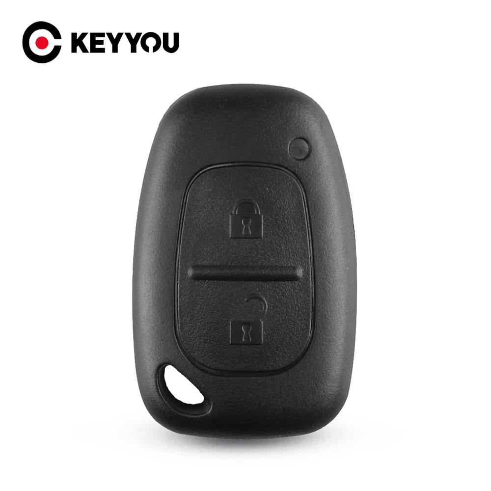 

KEYYOU 10X Remote Car Key Shell 2 Button For Renault Trafic Vauxhall Opel Master Vivaro Nissan Primastar Fob Key Case Cover