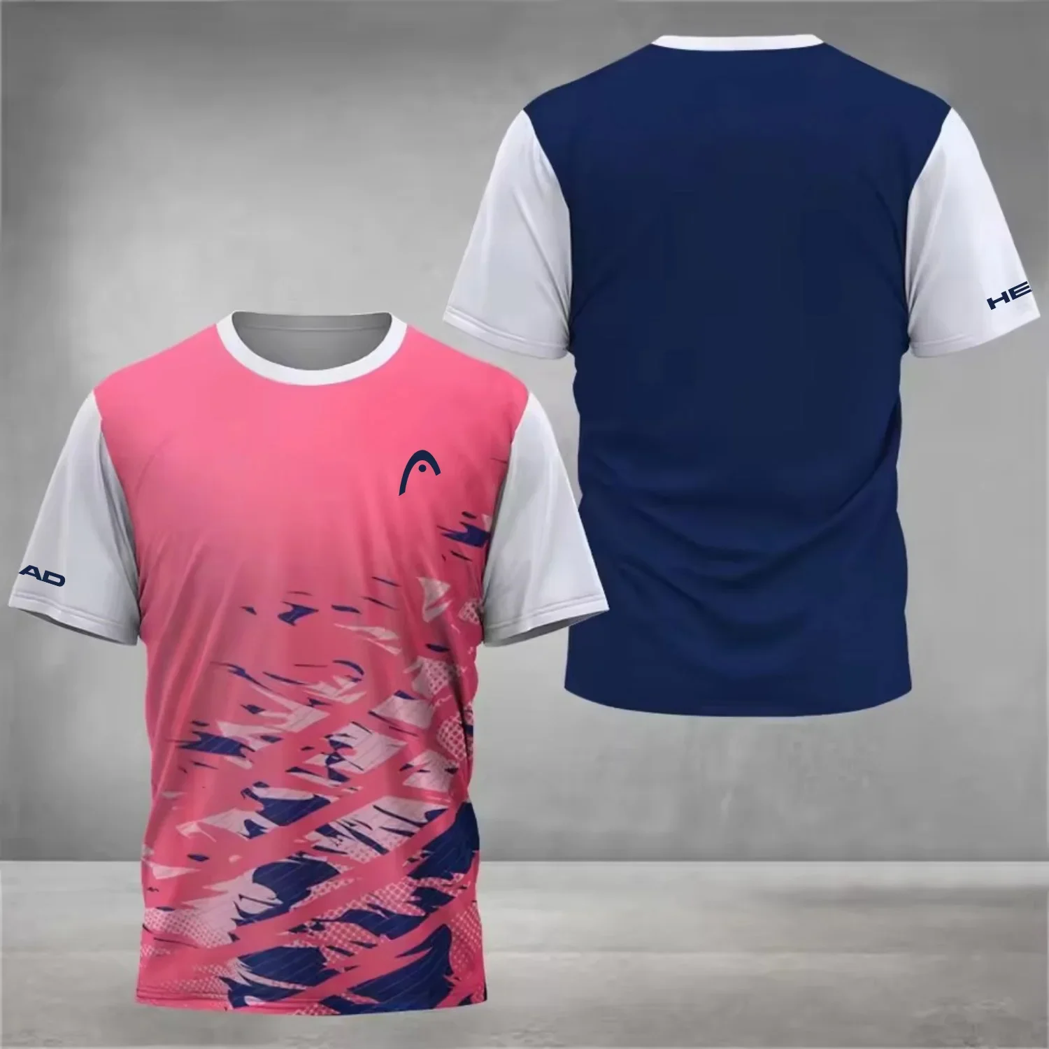 السهم ثلاثية الأبعاد مطبوعة تي شيرت رجالي سرعة التجفيف التنس ، المخلل ، الريشة تي شيرت رياضي الشارع موضة قصيرة الأكمام