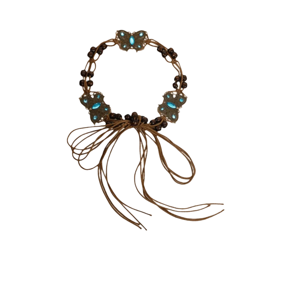 جديد اليد المنسوجة الخصر سلسلة الرجعية البوهيمي العرقية نمط حزام حزام الجسم سلسلة النساء