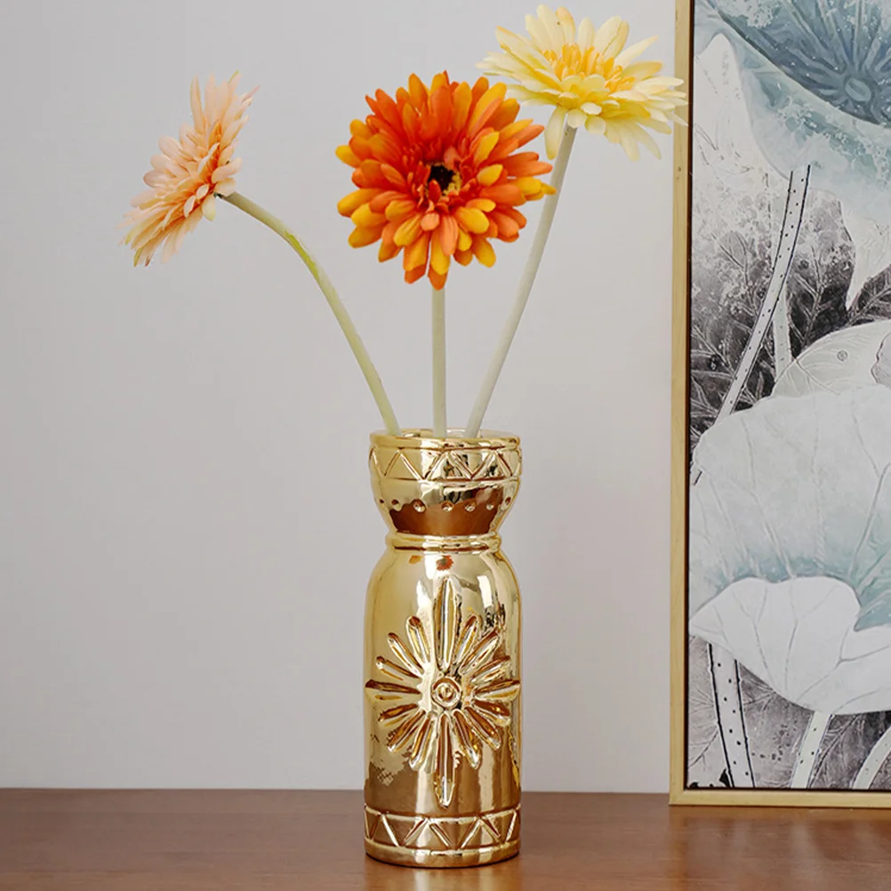 

Ceramic Flower Vase Decorative European Style for Home Office Desktop Floral Arrangement Vessel Flower Vases