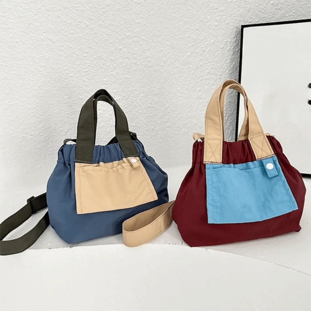 

Ruched Design Casual Handbags Candy Color Large Capacity Shoulder Bag Adjustable Strap Lightweight Small Tote Bag Shopping