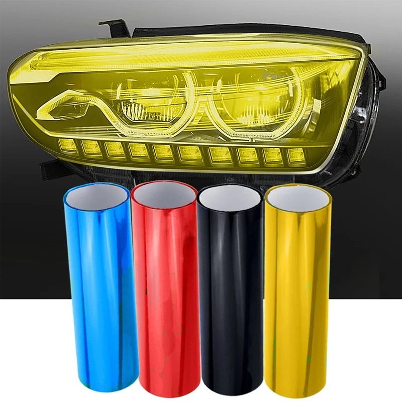 Gloss Transparent Light Black Smoke PVC Film Tint 30 X60cm Auto Car Light Headlight Taillight Tint Vinyl Film Sticker Wrap Cover