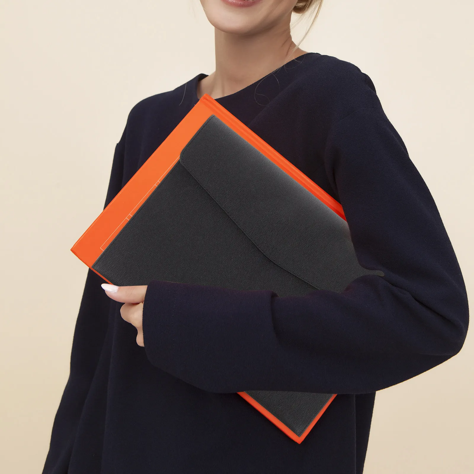 

A4 File Folder Document Holder Portable Slim Lightweight File Organizer for Contracts Bills Statements Cards Checks