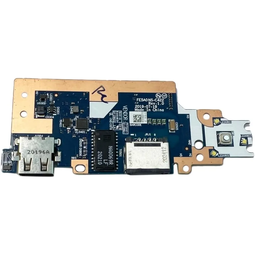 Laptop USB Card Reader Board Module Replacement for Lenovo ThinkPad E15 20RD 20RE 5C50S73032 NS-C422