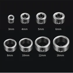 8pcs 3-16mm Woodworking Locator Bit Depth Stop Collars Ring Positioner Wood Drill steel bearing balls screw gun