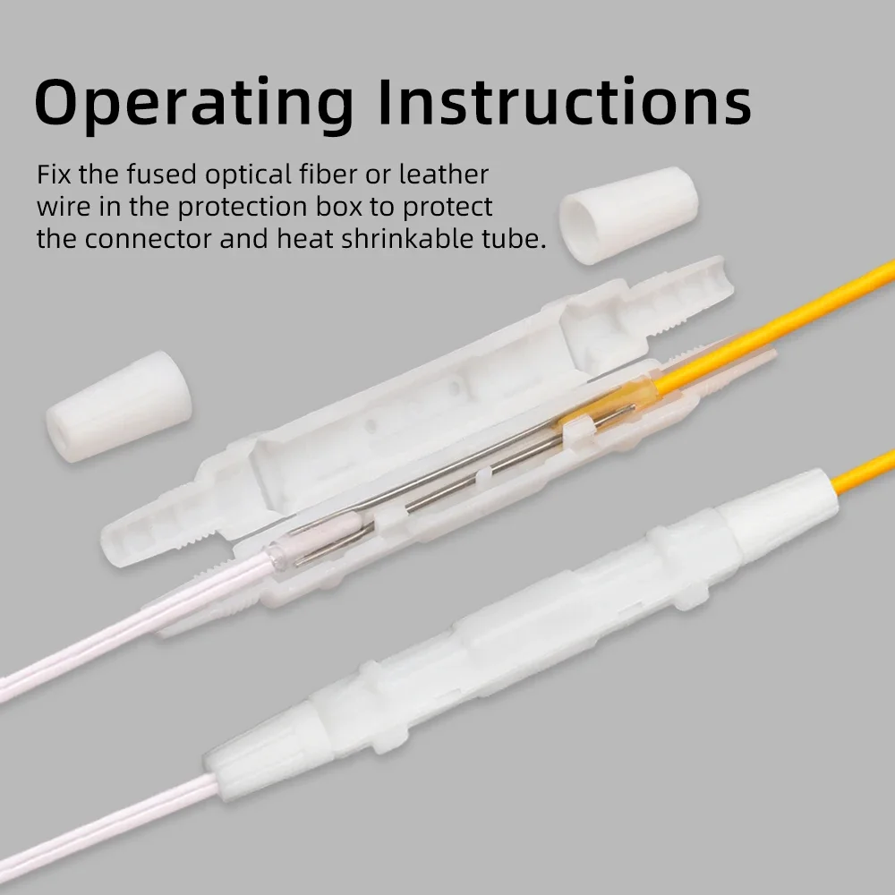 

SAIVXIAN Optical fiber protection box leather wire optical cable, heat shrinkable tube protective box insulating plastic