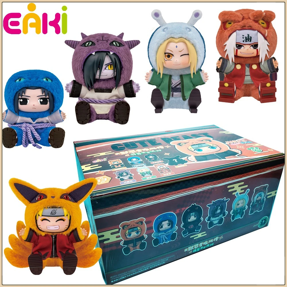 

Eaki Genuine Naruto Sitting Series Blind Box Cartoon Anime Characters Model Collection Toys Desktop Ornament Kids Hobbies Gifts