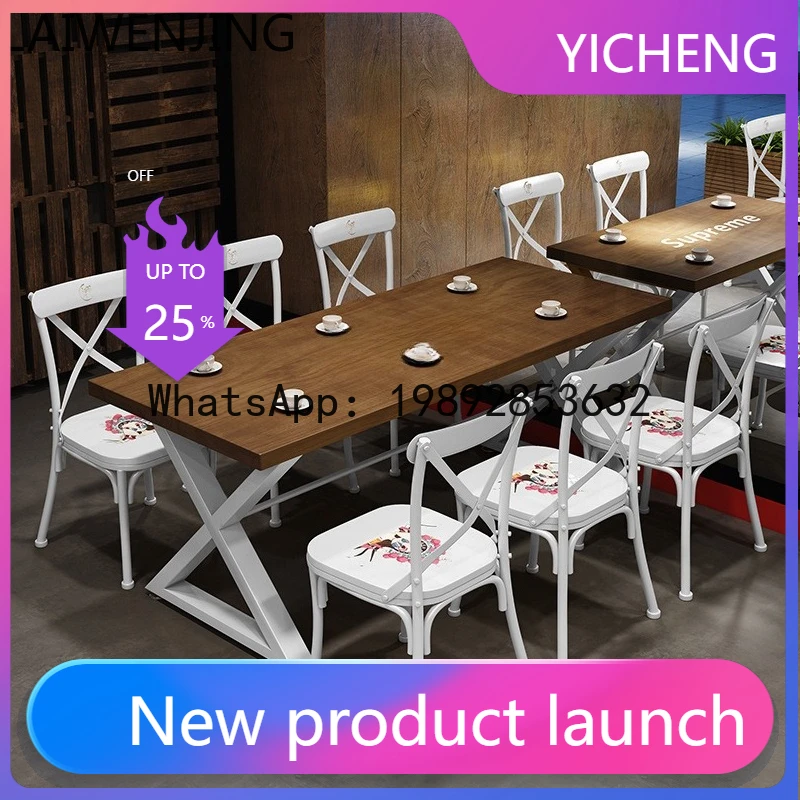 A2-3  Tle and Chair Set Commercial Restaurant Solid Wood Dining Tle High-End Feel