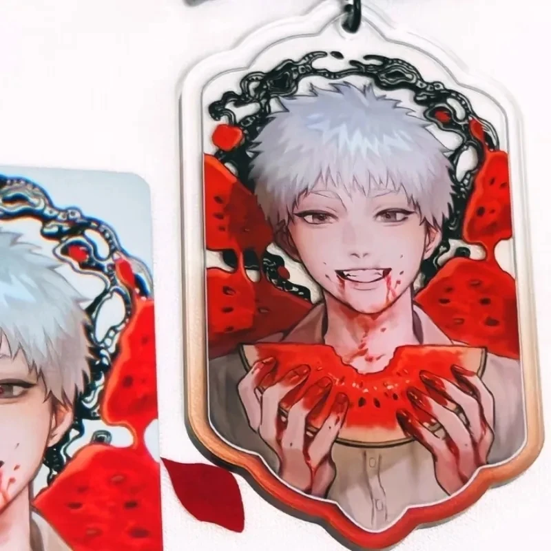 أنيمي الصيف Hikaru Died Yoshiki Tsujinaka Hikaru Indo تأثيري المفاتيح الاكريليك ظهره قلادة كيرينغ مجوهرات الإكسسوار