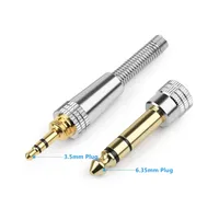 Audio Adapter 6 3 To 3 5 Converter 6.35mm Male To 3.5mm Female Connectors Gold Plated Stereo Microphone AUX Jack Headphone Plug