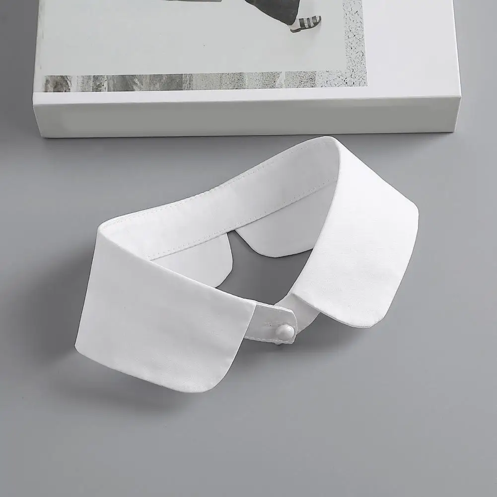 Removable Shirt Collar Detachable Womens Fake Collar Cuffs Set White Shirt Lapel Blouse Accessories Formal for Business